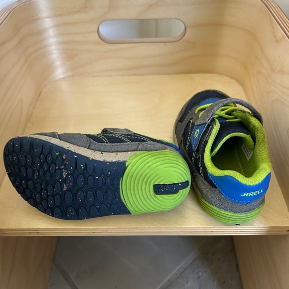 Merrell Bare steps Kids Shoes - Navy Green and Grey - Picture 6 of 11